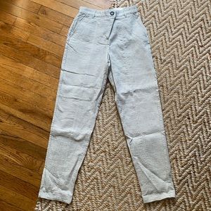 Zara Gray Straight Chino Pant, NWT